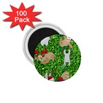 xmas sloth  1.75  Magnet (100 pack) 