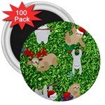 xmas sloth  3  Magnet (100 pack)