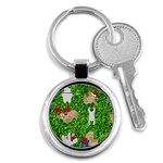 xmas sloth  Key Chain (Round)