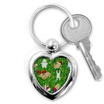 xmas sloth  Key Chain (Heart)