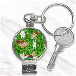 xmas sloth  Nail Clippers Key Chain