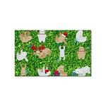 xmas sloth  Sticker (Rectangular)