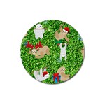 xmas sloth  Magnet 3  (Round)