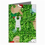 xmas sloth  Greeting Cards (Pkg of 8)