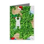 xmas sloth  Mini Greeting Card