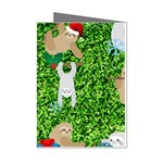 xmas sloth  Mini Greeting Cards (Pkg of 8)