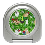 xmas sloth  Travel Alarm Clock