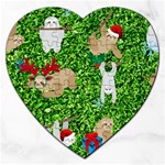 xmas sloth  Jigsaw Puzzle (Heart)