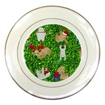 xmas sloth  Porcelain Plate