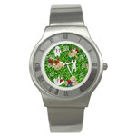 xmas sloth  Stainless Steel Watch