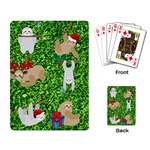 xmas sloth  Playing Cards Single Design