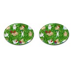 xmas sloth  Cufflinks (Oval)