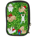 xmas sloth  Compact Camera Leather Case