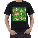 xmas sloth  Men s T-Shirt (Black)