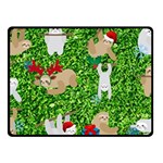 xmas sloth  Fleece Blanket (Small)