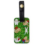 xmas sloth  Luggage Tag (one side)