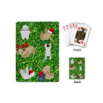 xmas sloth  Playing Cards (Mini)