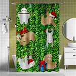 xmas sloth  Shower Curtain 48  x 72  (Small)