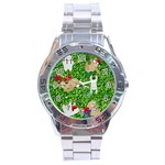 xmas sloth  Stainless Steel Analogue Watch