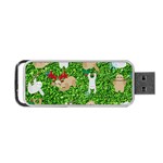 xmas sloth  Portable USB Flash (One Side)