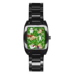 xmas sloth  Stainless Steel Barrel Watch