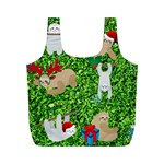 xmas sloth  Full Print Recycle Bag (M)