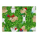 xmas sloth  Double Sided Flano Blanket (Mini)