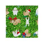 xmas sloth  Small Satin Scarf (Square)