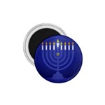 blue happy hannukah 1.75  Magnet