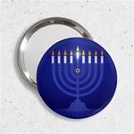 blue happy hannukah 2.25  Handbag Mirror