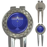 blue happy hannukah 3-in-1 Golf Divot