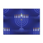 blue happy hannukah Sticker A4 (10 pack)