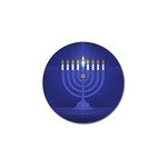 blue happy hannukah Golf Ball Marker