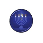 blue happy hannukah Hat Clip Ball Marker