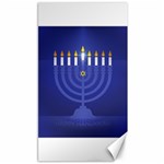 blue happy hannukah Canvas 40  x 72 