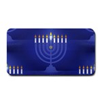 blue happy hannukah Medium Bar Mat