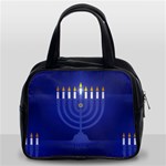 blue happy hannukah Classic Handbag (Two Sides)