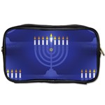 blue happy hannukah Toiletries Bag (Two Sides)