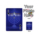 blue happy hannukah Playing Cards 54 (Mini)