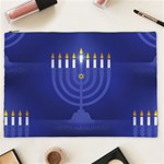 blue happy hannukah Cosmetic Bag (XXL)