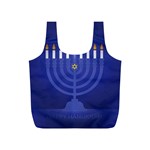 blue happy hannukah Full Print Recycle Bag (S)