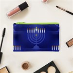 blue happy hannukah Cosmetic Bag (XS)