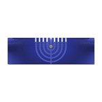 blue happy hannukah Sticker (Bumper)