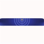 blue happy hannukah Small Bar Mat