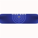 blue happy hannukah Large Bar Mat