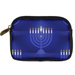 blue happy hannukah Digital Camera Leather Case