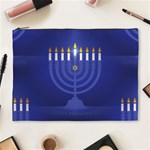 blue happy hannukah Cosmetic Bag (XL)