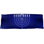 blue happy hannukah Body Pillow Case Dakimakura (Two Sides)