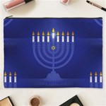 blue happy hannukah Cosmetic Bag (XXXL)