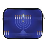 blue happy hannukah Apple iPad Zipper Case